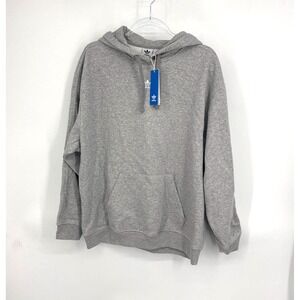 NWT Adidas Originals Adicolor Essentials Fleece Hoodie in Heather Grey Size S